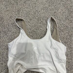 lululemon athletica Women's Tan and Cream Sports Bra